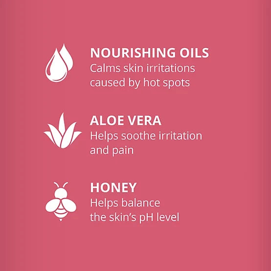 4health Unscented Hot Spot Dog Shampoo with Honeysuckle and Aloe Vera, 32 oz.