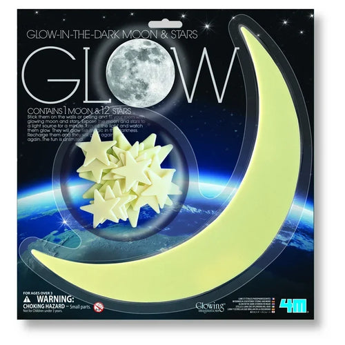4M - Glow Moon (Large) & Stars - Multicolor
