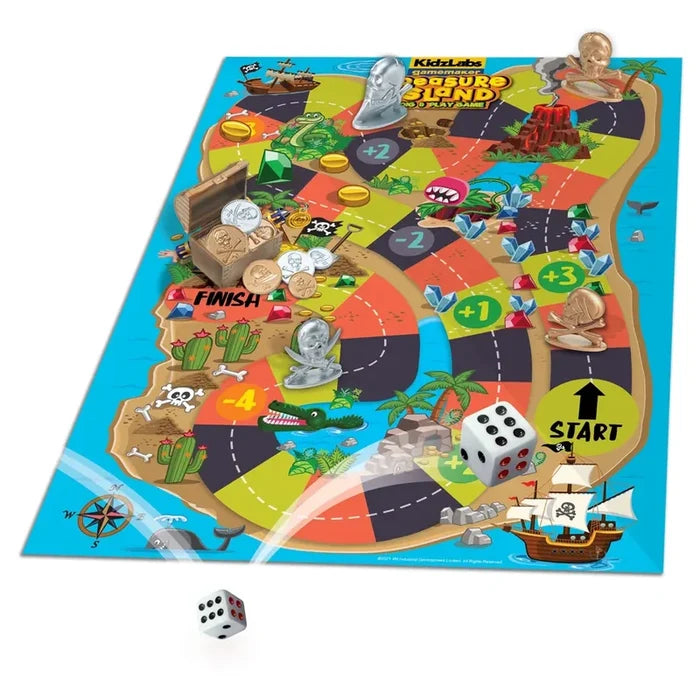 4M - KidzLabs Gamemaker Treasure Island Dig & Play Game - Multicolor