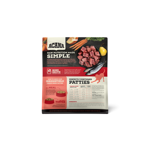 ACANA Freeze-Dried Food Patties Farm-Raised Beef Recipe 14OZ