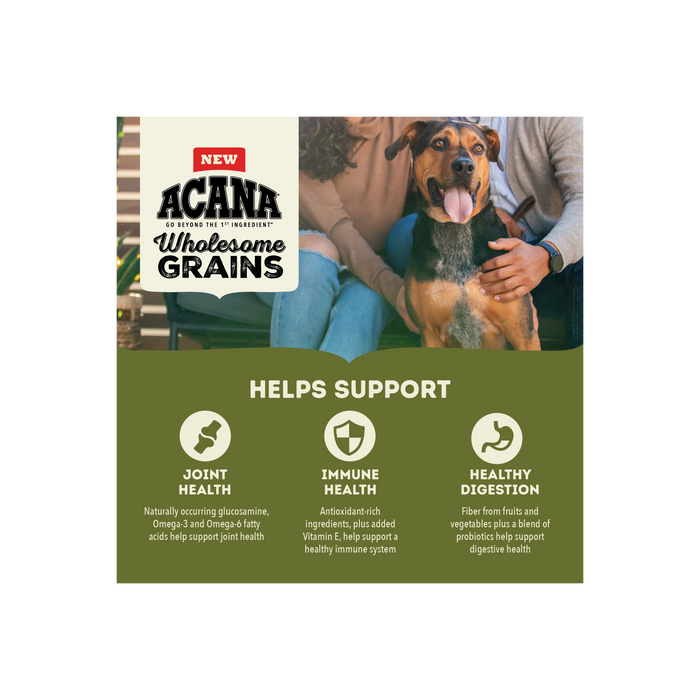 ACANA Wholesome Grains Large Breed Adult + Grains 22.5lb
