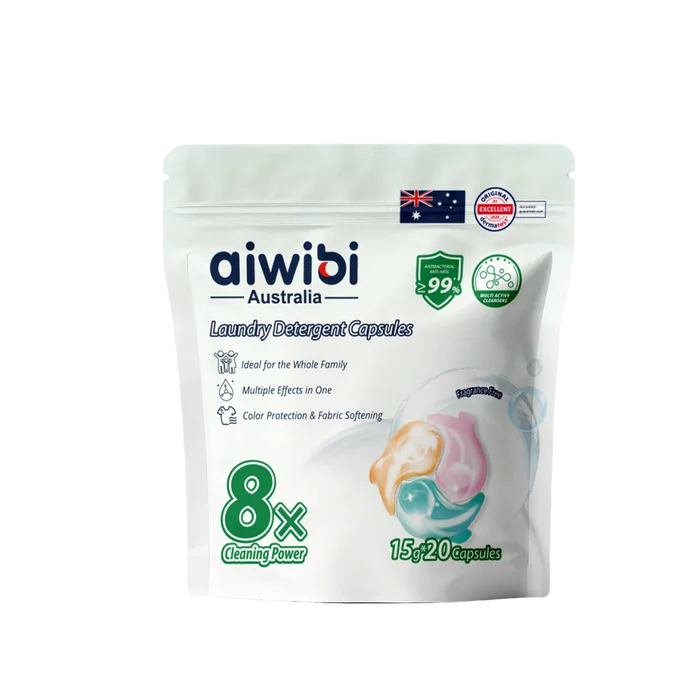Aiwibi 3-Chamber Laundry Detergent Capsules.