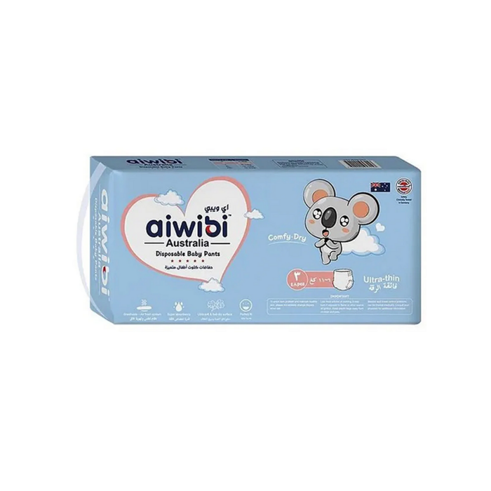 Aiwibi Ultra Thin Comfy Dry Disposable Baby Pants (48 Pcs, Medium)