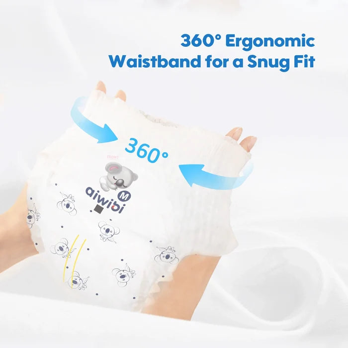 Aiwibi Ultra Thin Comfy Dry Disposable Baby Pants (48 Pcs, Medium)