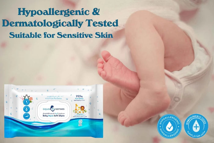 Aqua Senses Aqua Soft Baby Wipes - Pack of 12 (720 Count)