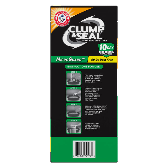 ARM & HAMMER Clump & Seal MicroGuard Cat Litter, 28lb
