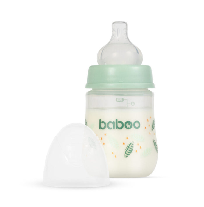 Baboo Anti-Colic Wide Neck Bottle (0m+, 180ml)