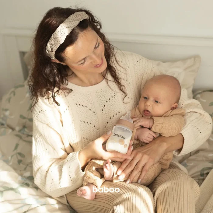 Baboo Anti-Colic Wide Neck Bottle (0m+, 180ml)
