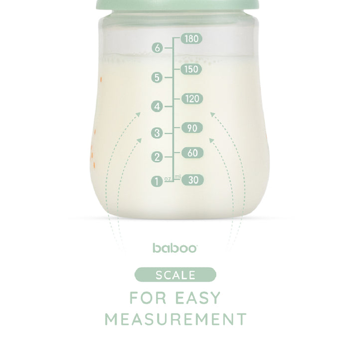 Baboo Anti-Colic Wide Neck Bottle (0m+, 180ml)
