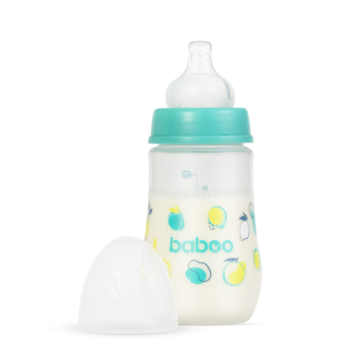 Baboo Anti-Colic Wide Neck Bottle (Lagoon Fiesta, 250ml)