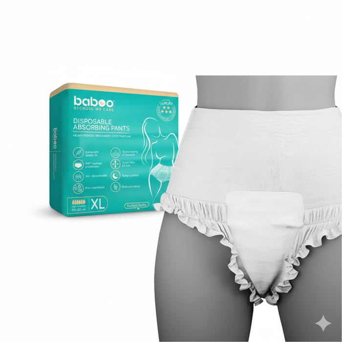 Baboo Disposable Postpartum Absorbant Pants - Pack of 5