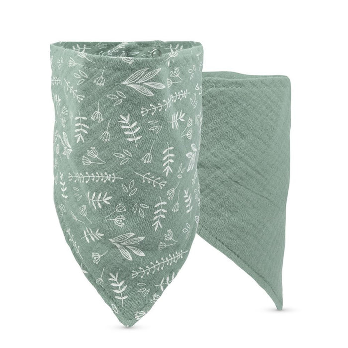 Baboo Double Layer Muslin Bandana Bib Set  (0m+ | Peachy Keen) - Pack of 2
