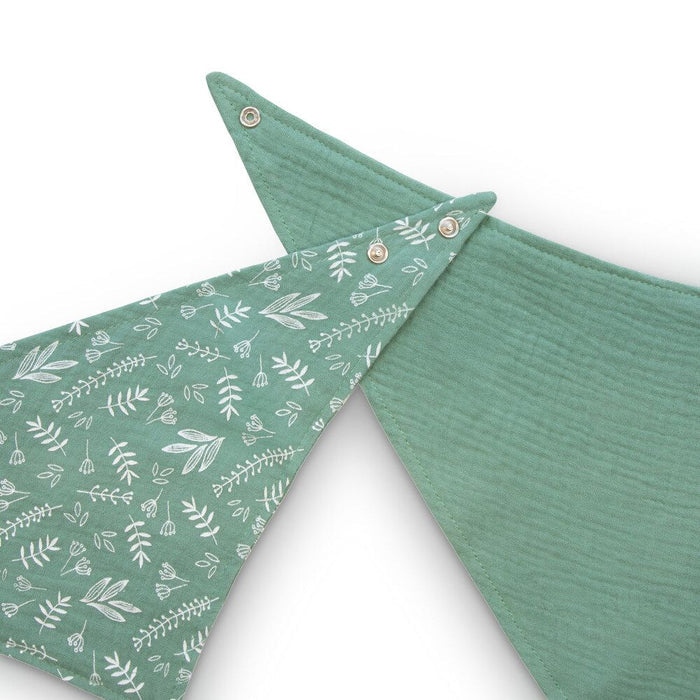 Baboo Double Layer Muslin Bandana Bib Set  (0m+ | Peachy Keen) - Pack of 2