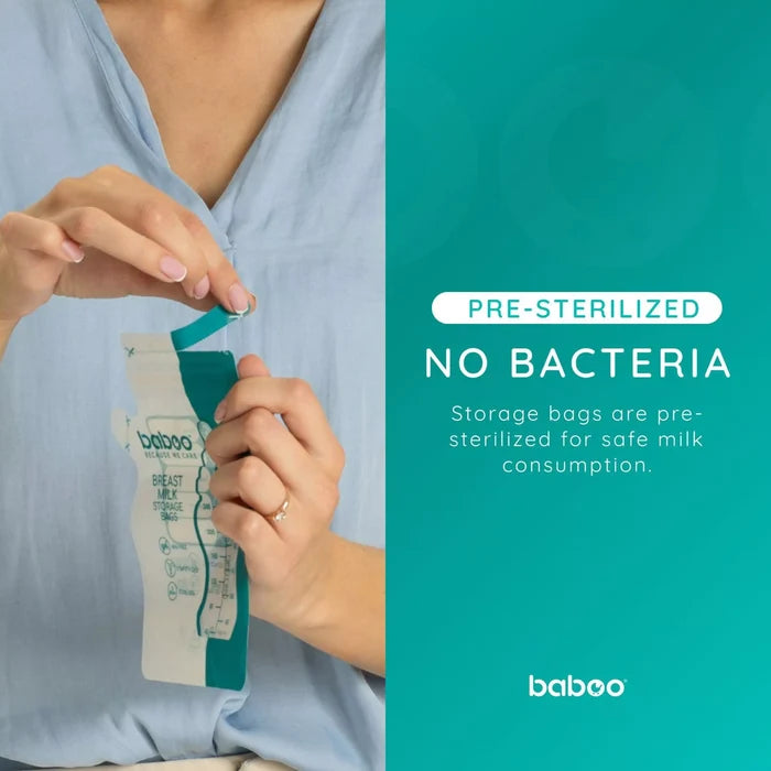 Baboo Easy Pour Breastmilk Storage Bags (250ml) - Pack of 25