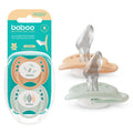 Baboo Latex Orthodontic Pacifier With Sterilizer Box (0M+ |  Peachy Keen) -Pack of 2
