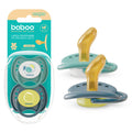 Baboo Latex Orthodontic Pacifier With Sterilizer Box (Lagoon Fiesta | 6 Months+ | 2 Pcs)