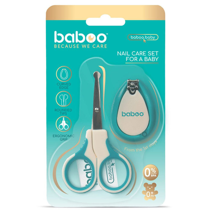 Baboo Manicure Set  Scissors & Nails Clipper (Lagoon Fiesta)