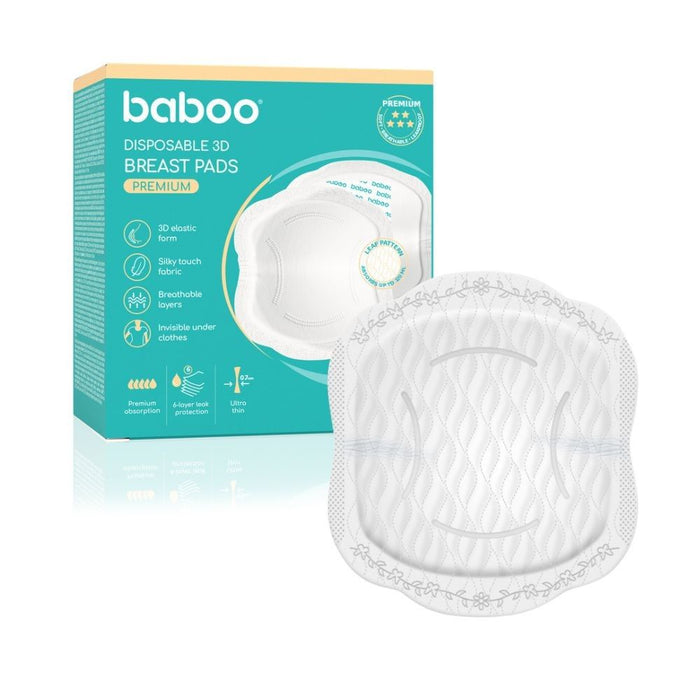 Baboo Premium Ultra-Slim Disposable Nursing Breast Pads (40pcs)