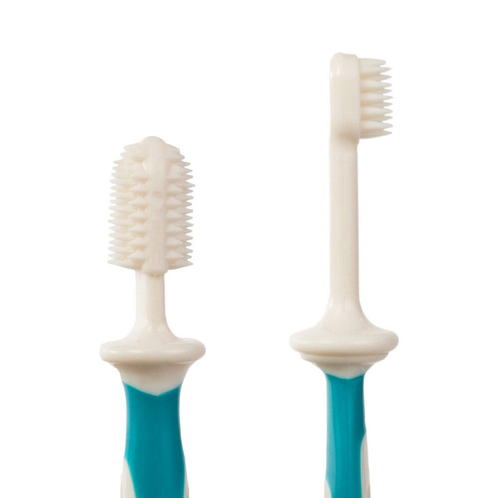 Baboo Silicone Baby Toothbrush Set (Lagoon Fiesta)
