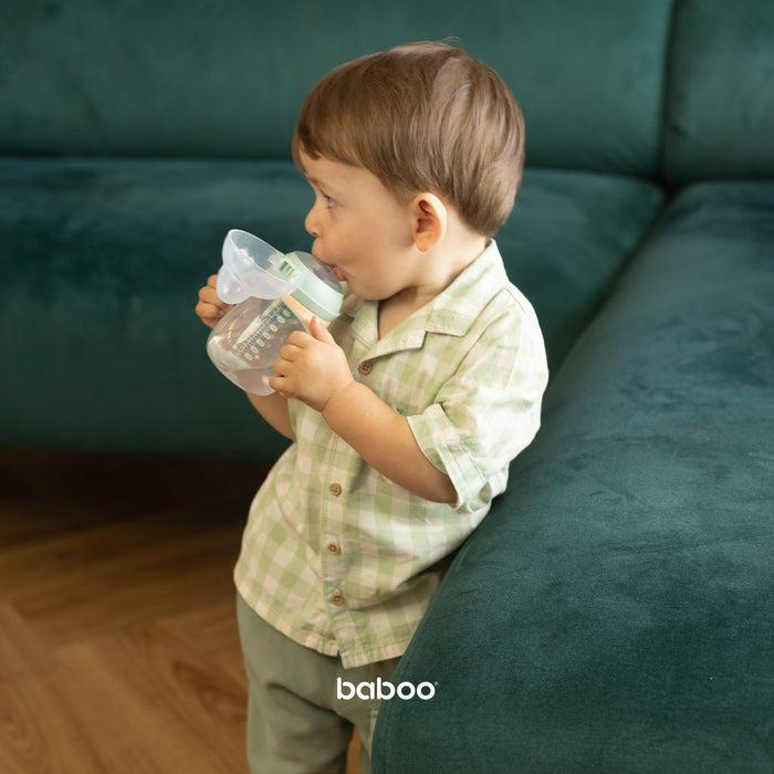 Baboo Sippy Cup with Silicone Spout - Peachy Keen (260ml | 6m+)