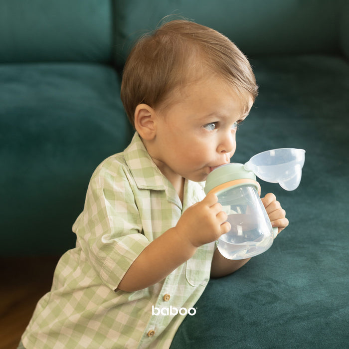 Baboo Sippy Cup with Silicone Spout - Peachy Keen (260ml | 6m+)