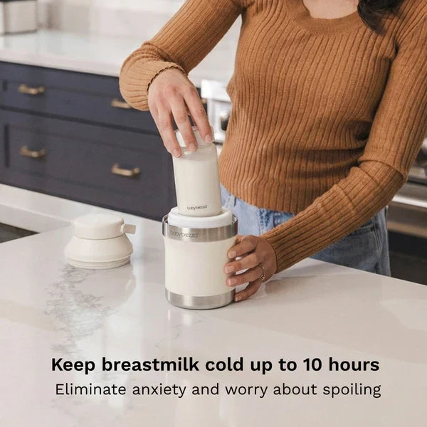 Baby Brezza All Day Breastmilk Cooler (300ml, Soft White)