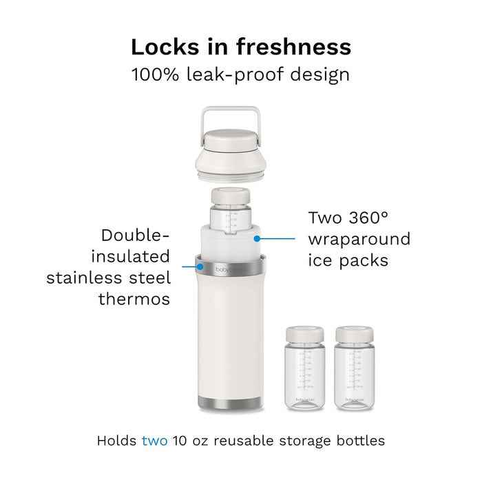 Baby Brezza All Day Breastmilk Cooler (600ml, Soft White)