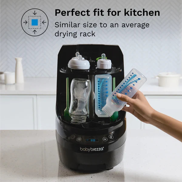 Baby Brezza Bottle Washer Pro - All In One Washer, Sterilizer, Dryer (Premium Black)