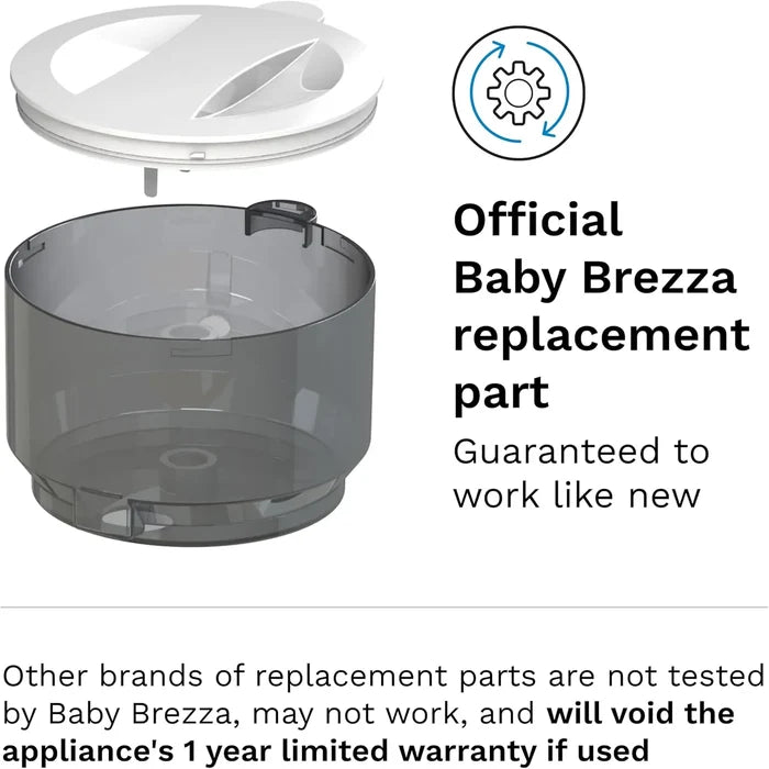 Baby Brezza Replacement Powder Container and Lid (Grey)
