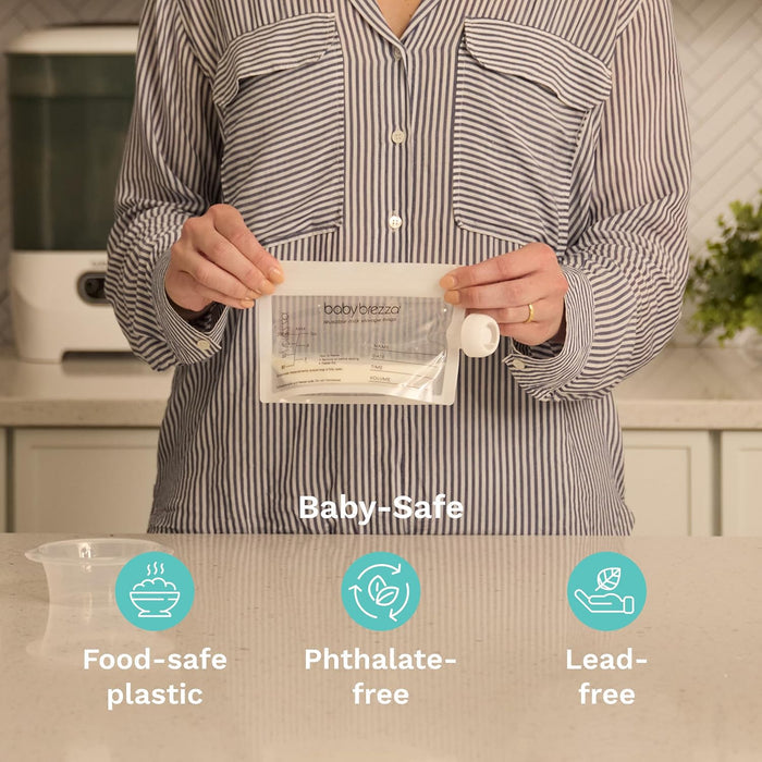 Baby Brezza Reusable Milk Storage Bags - Pack of 10