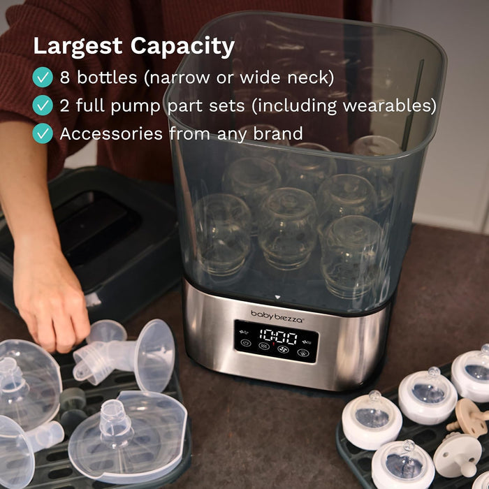 Baby Brezza SuperQuick 10 Minute Sterilizer Dryer (Stainless)