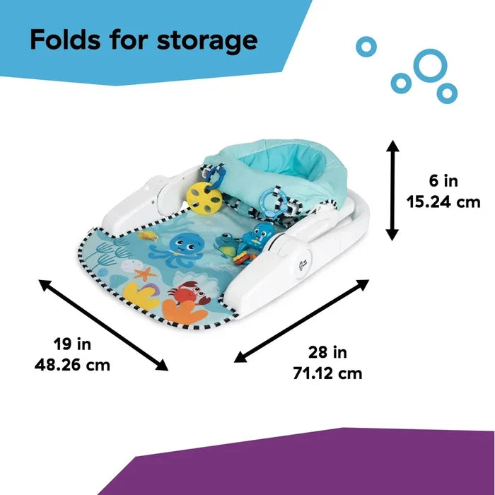 Baby Einstein - Sea of Support 2-in-1 Sit-Up Floor Seat - Blue