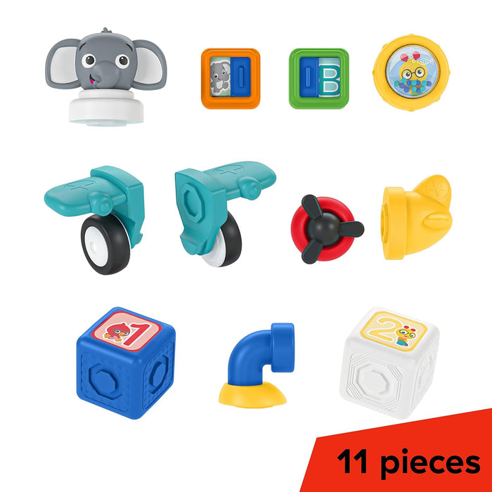 Baby Einstein Connectables Dive & Soar, Magnetic Activity Blocks, 11pcs