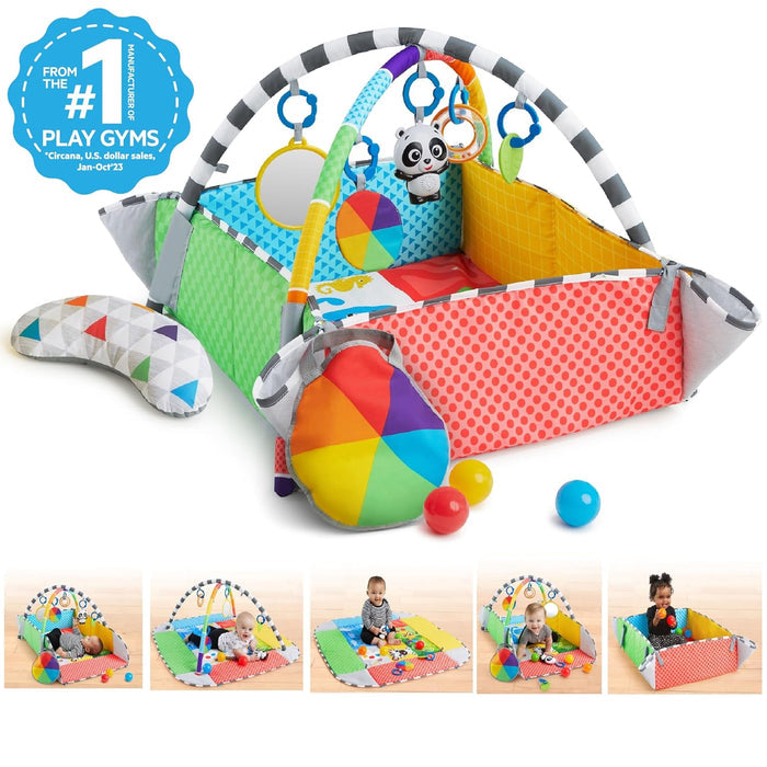 Baby Einstein Patch's Playspace Activity Play Mat & Ball Pit Gym with Music