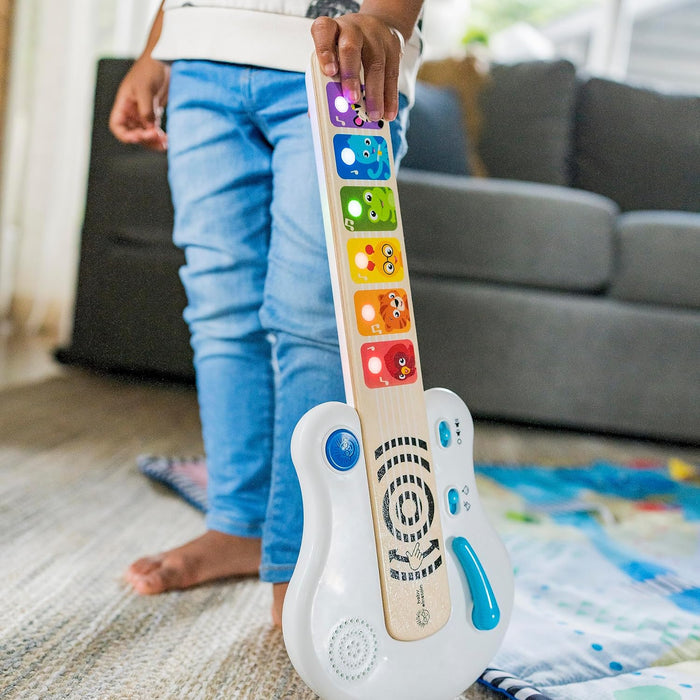 Baby Einstein Strum Along Songs Magic Touch Wooden Musical Light Up Toy Guitar