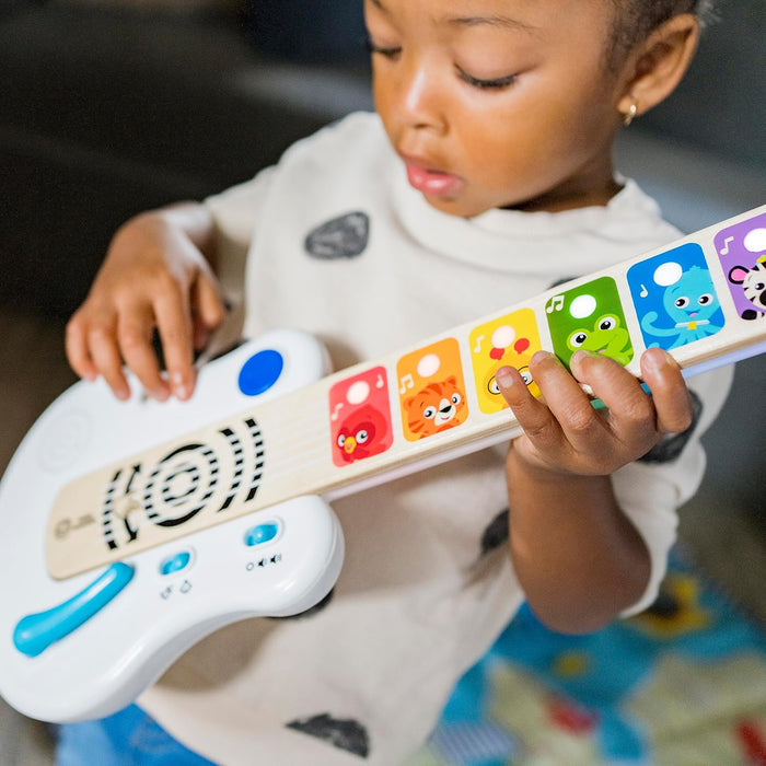 Baby Einstein Strum Along Songs Magic Touch Wooden Musical Light Up Toy Guitar