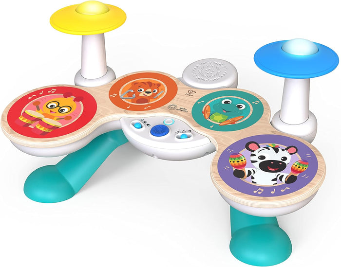 Baby Einstein, Together in Tune Drums Safe Wireless Wooden Musical Toddler Toy