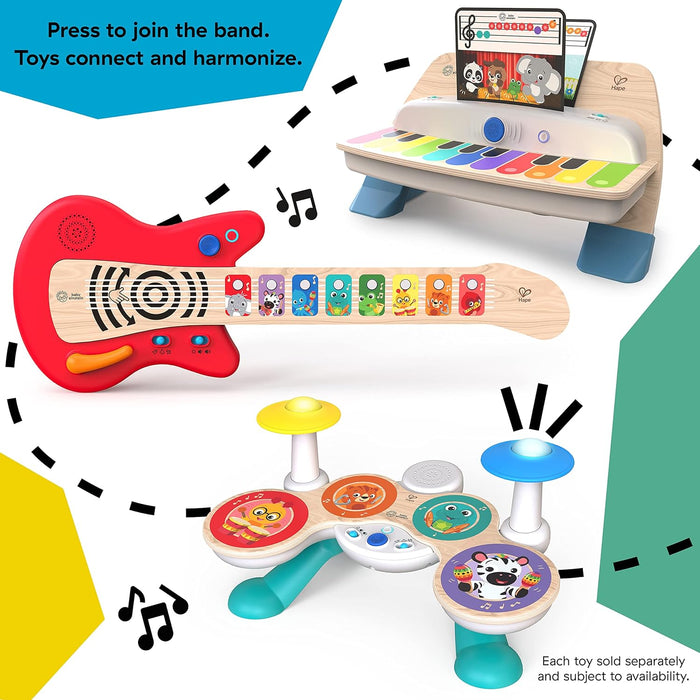 Baby Einstein, Together in Tune Drums Safe Wireless Wooden Musical Toddler Toy