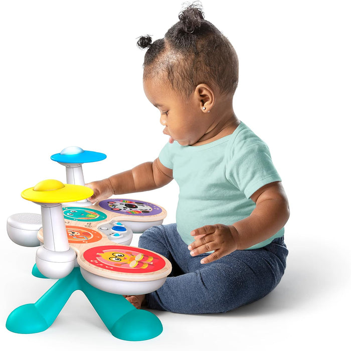 Baby Einstein, Together in Tune Drums Safe Wireless Wooden Musical Toddler Toy