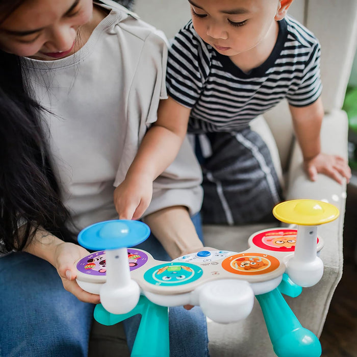 Baby Einstein, Together in Tune Drums Safe Wireless Wooden Musical Toddler Toy