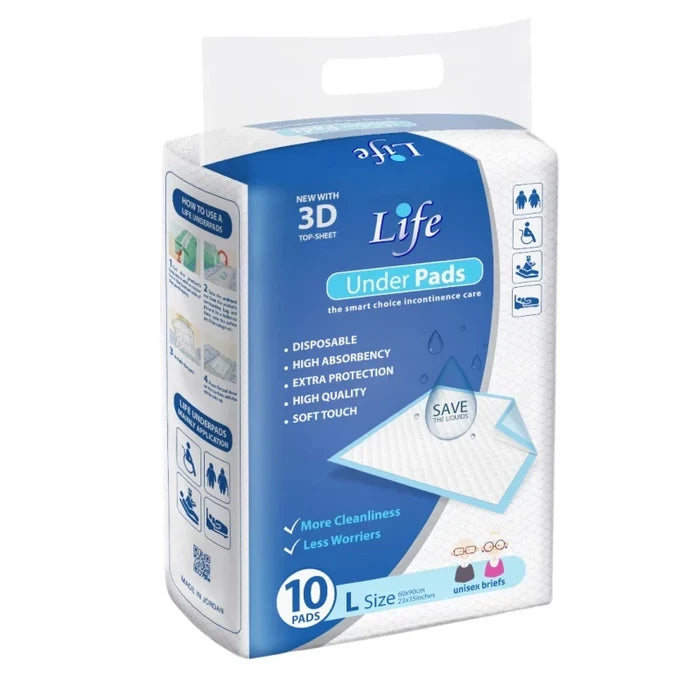 Baby Life PPE Under Pads - Pack of 10 (23*35 inches)