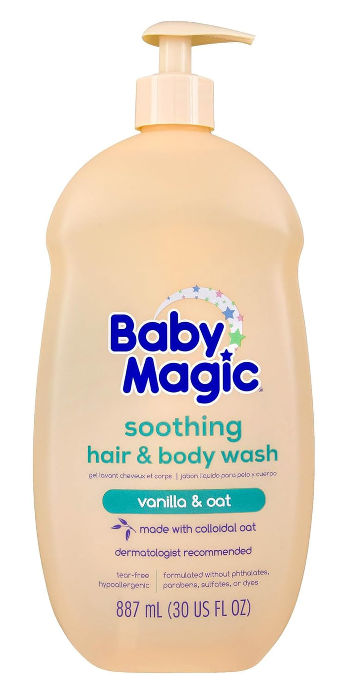 Baby Magic Soothing Hair And Body Wash - Vanilla And Oat (887ml)