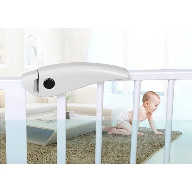 Baby Safe Metal Safety Gate – Up to 175cm, White