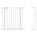 Baby Safe Metal Safety Gate with 10 cm Extension – White