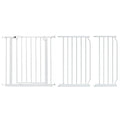 Baby Safe Metal Safety Gate with 30cm & 45cm Extension – White