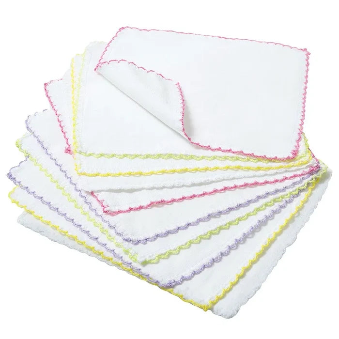 Babyjem Baby Hanky - Pack of 10 (White)