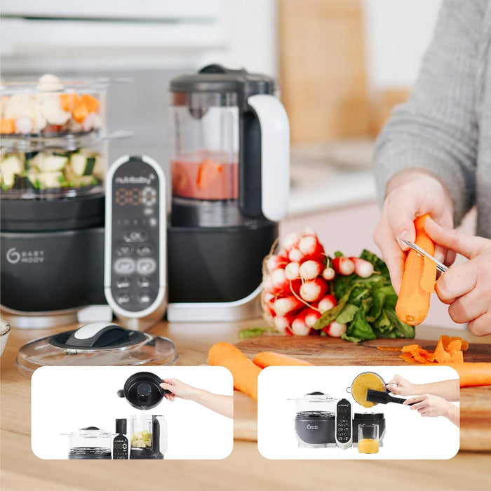 Babymoov Nutribaby Plus 6 in 1 Baby Food Maker (Gray)