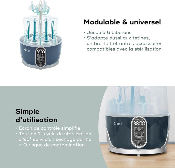 Babymoov Turbo Pure 2 In 1 Steriliser & Bottle Dryer