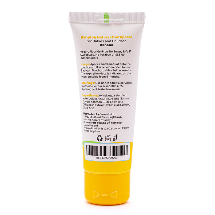 Babyton Baby And Kids Banana Natural Toothpaste