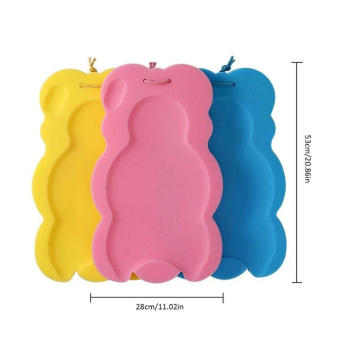 Soft Infant Bath Sponge Skid Proof Baby Bath Mat Newborn Odor Free.